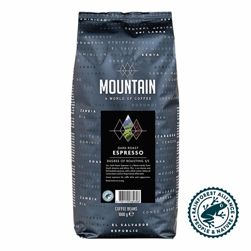 Mountain Espresso Dark Roast Hele Bønner