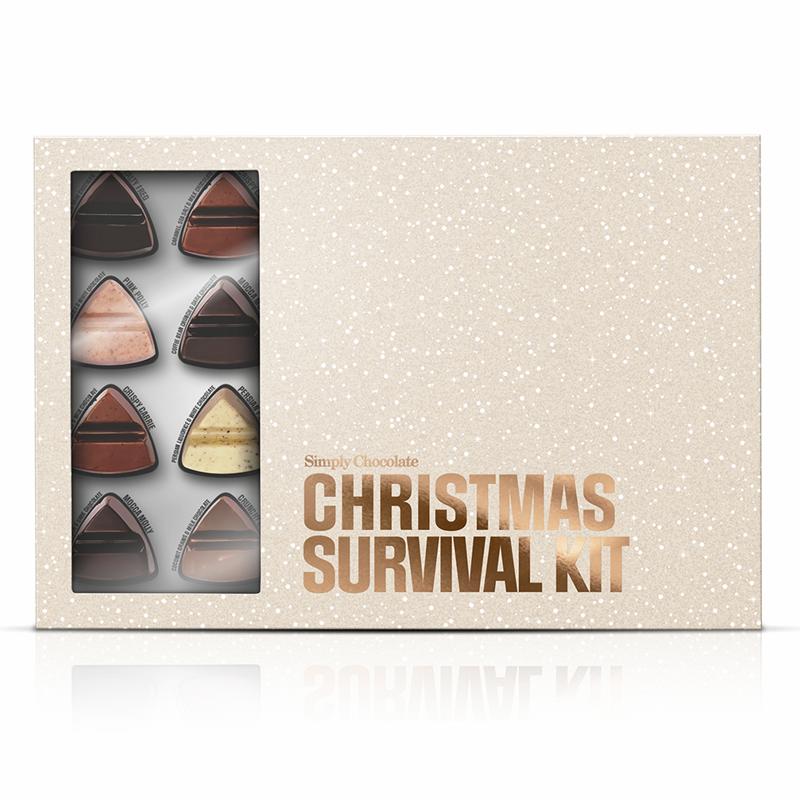 Chokoladeæske, Christmas Survival kit æske 240g