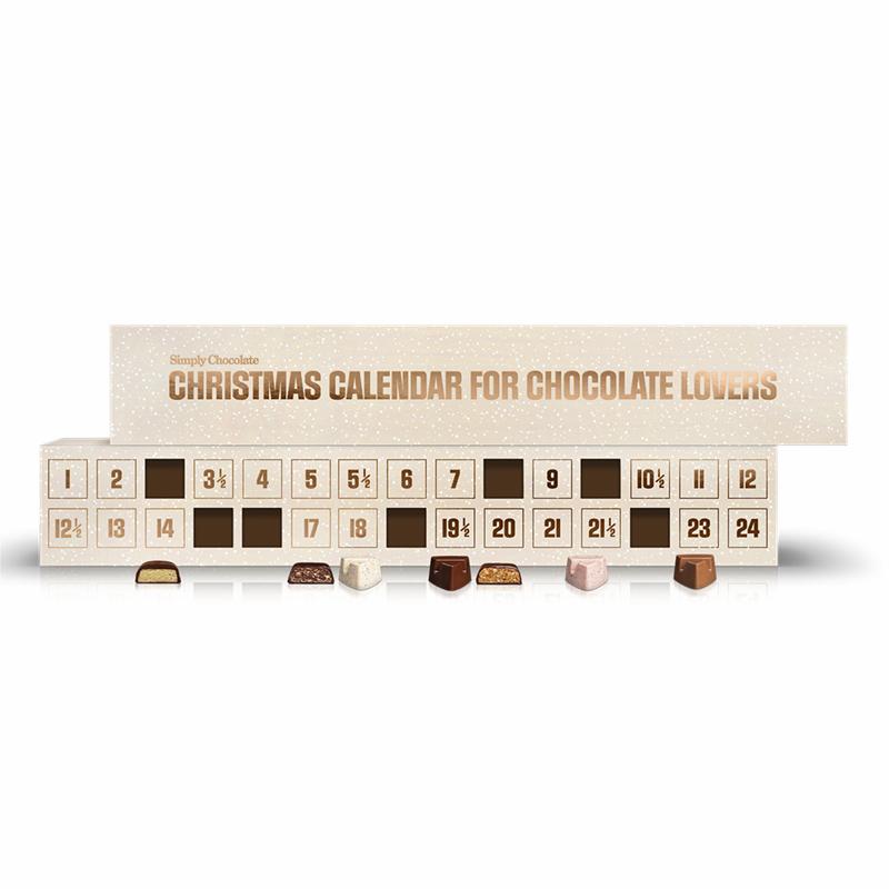 Chokolade julekalender, creme 300g