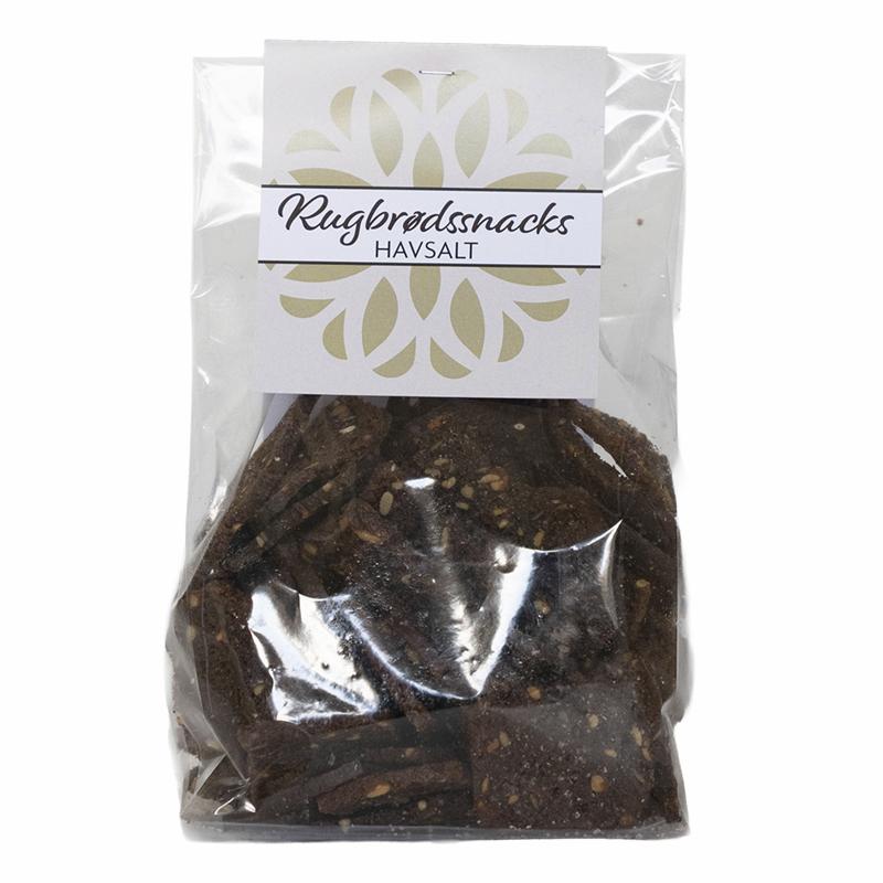 Rugbrødssnacks med havsalt