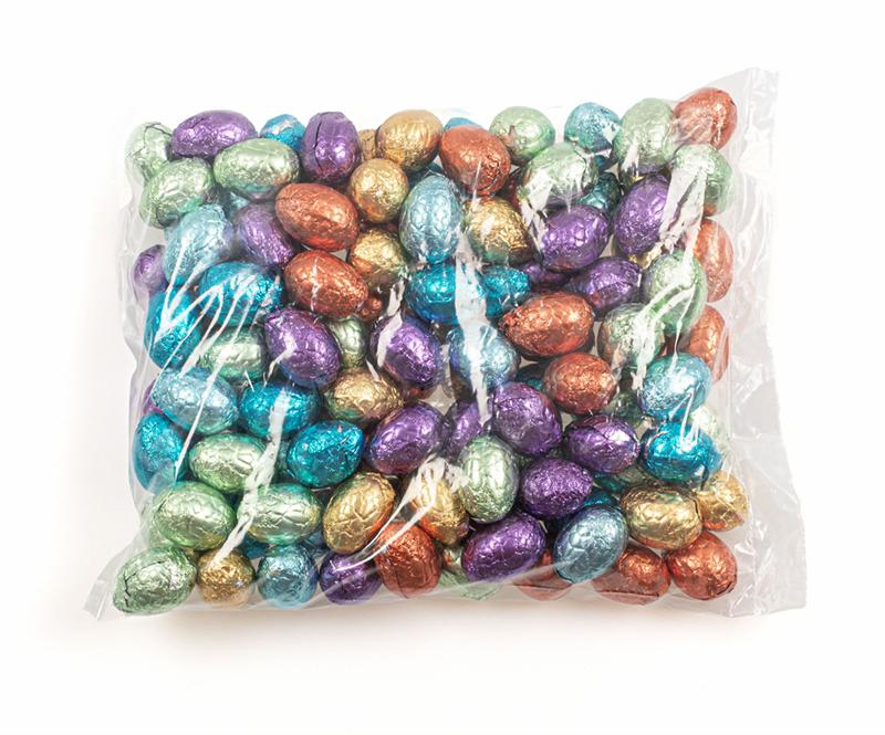 UDSOLGT Chokoladeæg indpakket - ass.,